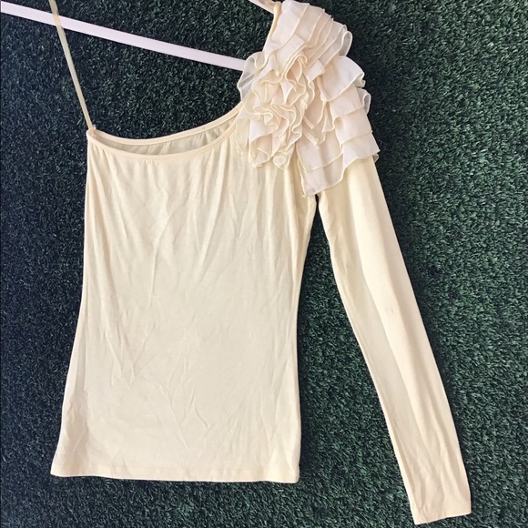 Yellow One sleeve Top - Picture 6 of 8